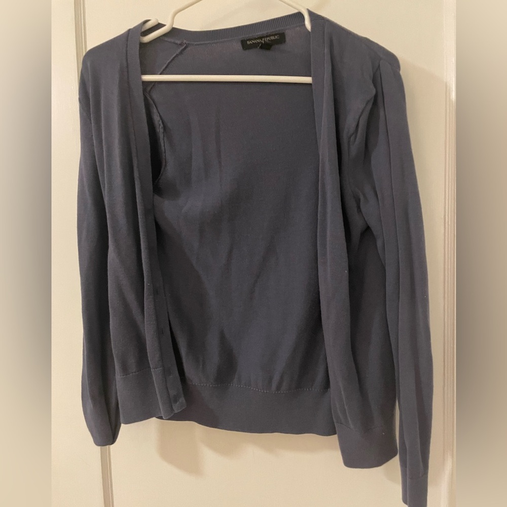 Banana Republish grayish blueish cardigan